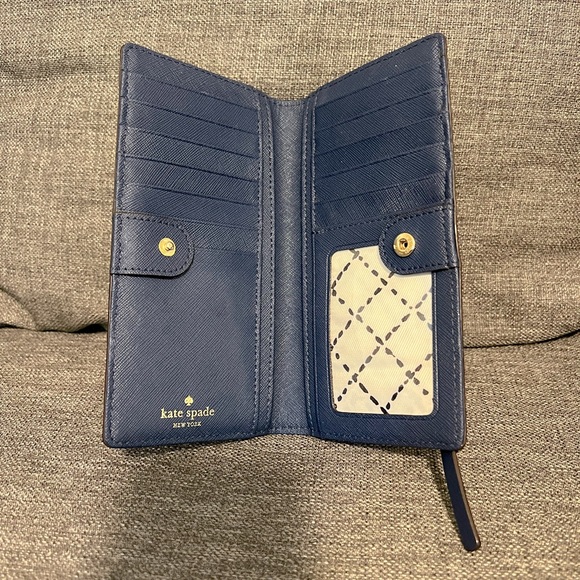 Kate Spade Navy Blue Wallet - Picture 4 of 6